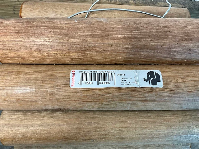 Bankirai hardhouten rolborder - 180x20 cm (20x) - afbeelding 8 van  8