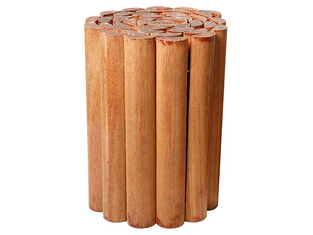 Bankirai hardhouten rolborder - 180x30 cm (10x) - afbeelding 1 van  8