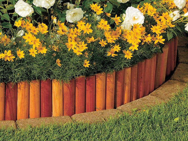 Bankirai hardhouten rolborder - 180x30 cm (10x) - afbeelding 2 van  8