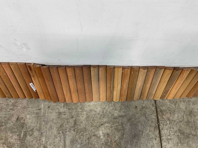 Bankirai hardhouten rolborder - 180x30 cm (10x) - afbeelding 5 van  8