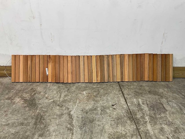Bankirai hardhouten rolborder - 180x30 cm (20x) - afbeelding 2 van  6