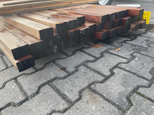 Bankirai regels geschaafd 4000x68x44mm (38x) - afbeelding 3 van  3