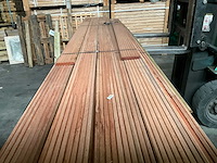 Bankirai vlonderplank - 220-400x14x2,4 cm (12x) - afbeelding 1 van  4