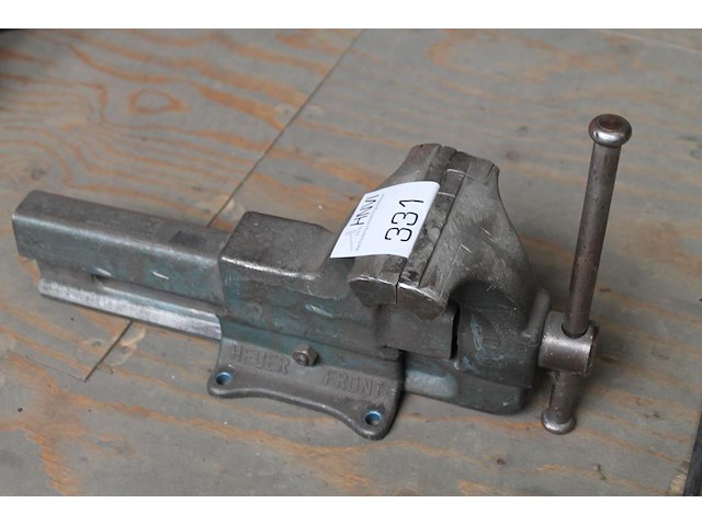 Bankschroef met lengte 43 cm. werkbreedte 13 cm. - afbeelding 2 van  2