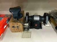 Bankschroeven & tafelslijpmachine (3x)