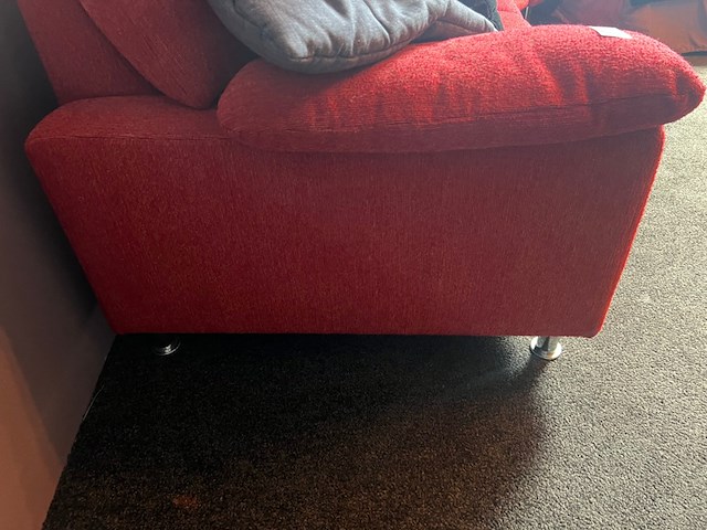 Bankstel, design, hoek model, rood - afbeelding 2 van  4