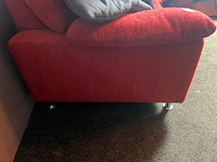 Bankstel, design, hoek model, rood - afbeelding 2 van  4