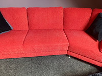 Bankstel, design, hoek model, rood - afbeelding 3 van  4