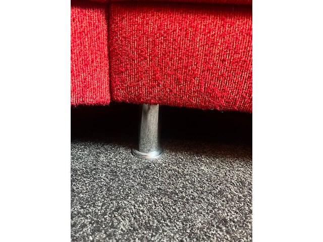 Bankstel, design, hoek model, rood - afbeelding 4 van  4