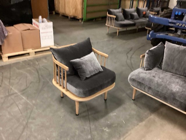 Bankstel en fauteuil - afbeelding 3 van  6