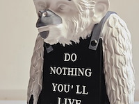 Banksy fanart sculptuur - banksy ape - afbeelding 4 van  6