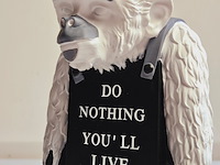 Banksy fanart sculptuur - banksy ape - afbeelding 3 van  6