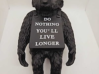 Banksy fanart sculptuur - banksy ape - afbeelding 3 van  6