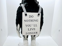 Banksy fanart sculptuur - banksy ape - afbeelding 3 van  4