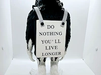 Banksy fanart sculptuur - banksy ape - afbeelding 3 van  4