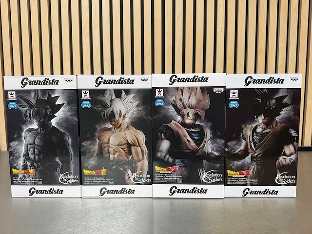 Banpresto - dragon ball z grandista resolution of soldiers son goku collectiefiguren (4x) - afbeelding 1 van  11