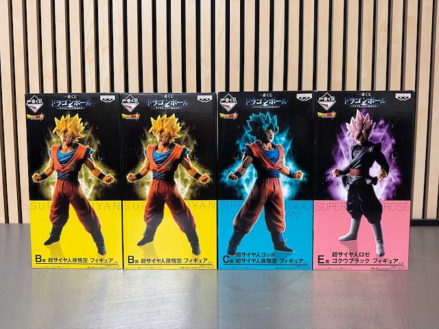 Banpresto - super saiyan son goku / super saiyan god super saiyan / super rosé - dragon ball super collectiefiguur (4x) - afbeelding 2 van  9