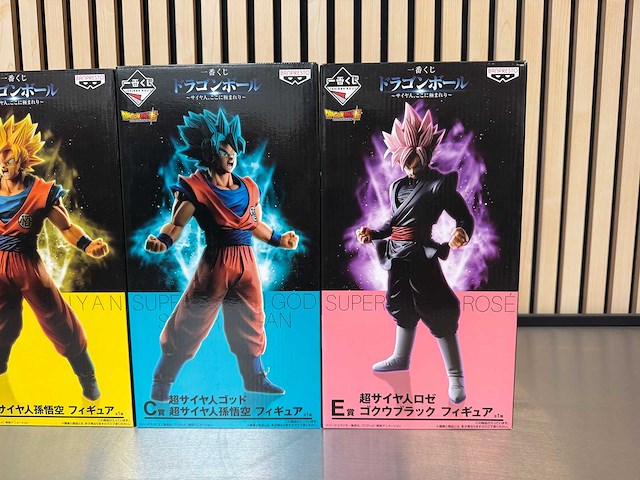 Banpresto - super saiyan son goku / super saiyan god super saiyan / super rosé - dragon ball super collectiefiguur (4x) - afbeelding 3 van  9
