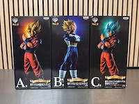 Banpresto - super saiyan son goku / super saiyan vegeta / super saiyan god super saiyan son goku - dragon ball super collectiefiguur (3x) - afbeelding 1 van  6