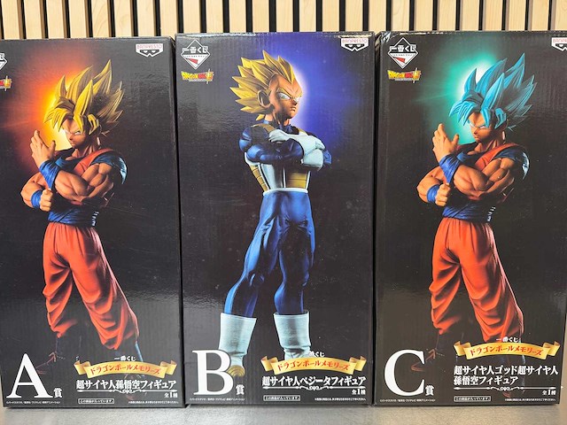 Banpresto - super saiyan son goku / super saiyan vegeta / super saiyan god super saiyan son goku - dragon ball super collectiefiguur (3x) - afbeelding 3 van  6