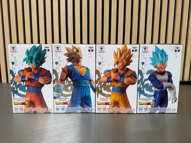 Banpresto / craneking - dragon ball super dxf the super warriors vol.4 & vol.5 collectiefiguren (4x) - afbeelding 1 van  9