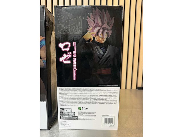 Banpresto grandista - super saiyan rosé manga dimensions / son goku #2 manga dimensions - dragon ball manga dimensions collectiefiguur (2x) - afbeelding 7 van  9