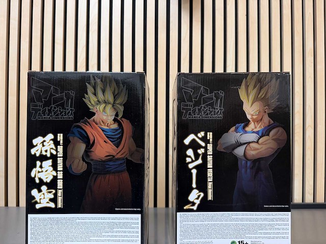 Banpresto grandista - super saiyan son goku / super saiyan vegeta manga dimensions - dragon ball z manga dimensions collectiefiguur (2x) - afbeelding 3 van  11