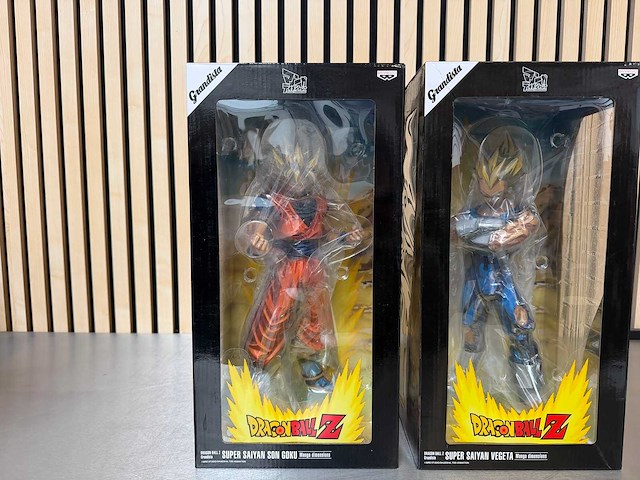 Banpresto grandista - super saiyan son goku / super saiyan vegeta manga dimensions - dragon ball z manga dimensions collectiefiguur (2x) - afbeelding 6 van  11