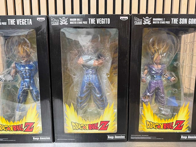 Banpresto master stars piece - the vegeta / the vegito / the son gohan manga dimensions - dragon ball z manga dimensions collectiefiguur (3x) - afbeelding 6 van  11