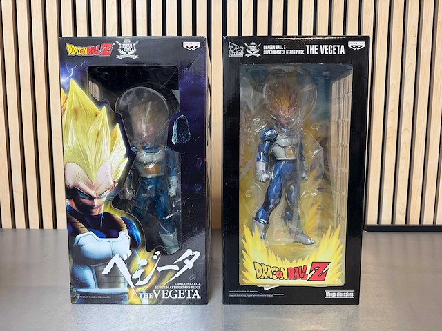 Banpresto super master stars piece - the vegeta / the vegeta manga dimensions - dragon ball z vegeta collectiefiguur (2x) - afbeelding 1 van  8