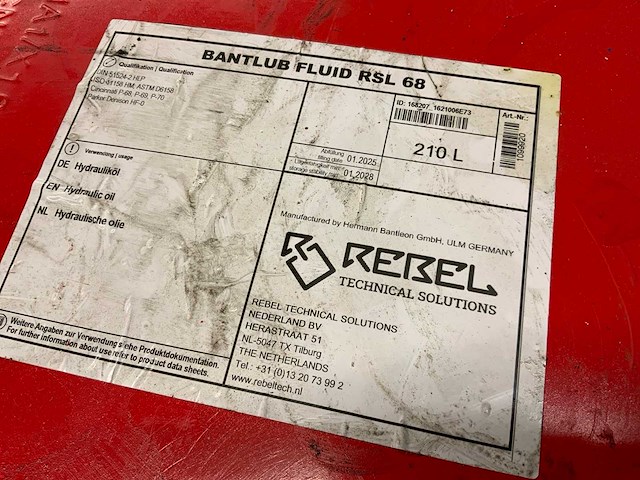 Bantleon bantlub rsl 68 vat hydraulische olie - afbeelding 3 van  5