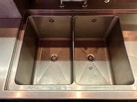 Bar achterwand met rvs spoel- en werktafel (c) - afbeelding 10 van  12