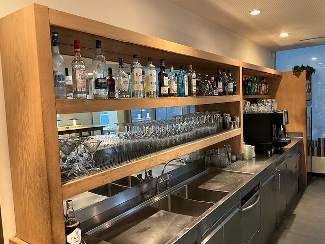 Bar achterwand met rvs spoel- en werktafel (c) - afbeelding 6 van  13