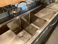 Bar achterwand met rvs spoel- en werktafel (c) - afbeelding 11 van  13