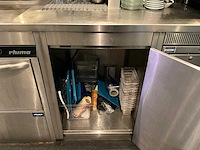 Bar achterwand met rvs spoel- en werktafel (c) - afbeelding 12 van  13