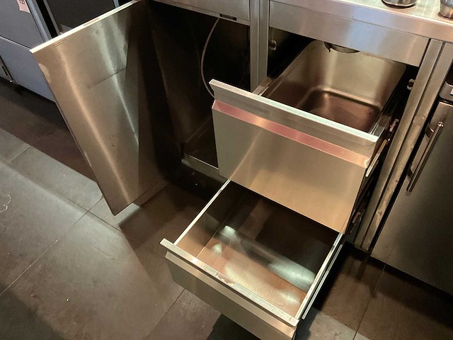 Bar achterwand met rvs spoel- en werktafel (c) - afbeelding 2 van  12