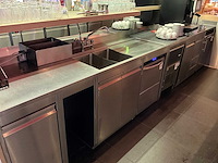 Bar achterwand met rvs spoel- en werktafel (c) - afbeelding 5 van  12