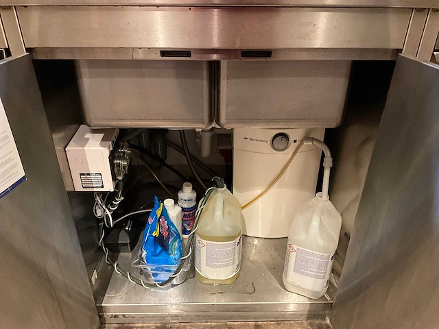 Bar achterwand met rvs werktafel (c) - afbeelding 2 van  18