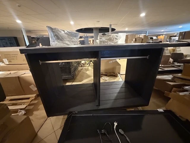 Bar tafel kast zwart - afbeelding 2 van  4