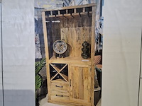 Bar-/wijnkast, mangohout 90x40x170 cm, 2026 - afbeelding 3 van  5