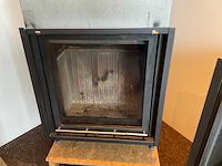 Barbas escamo inbouw houthaard met liftdeur - afbeelding 3 van  6