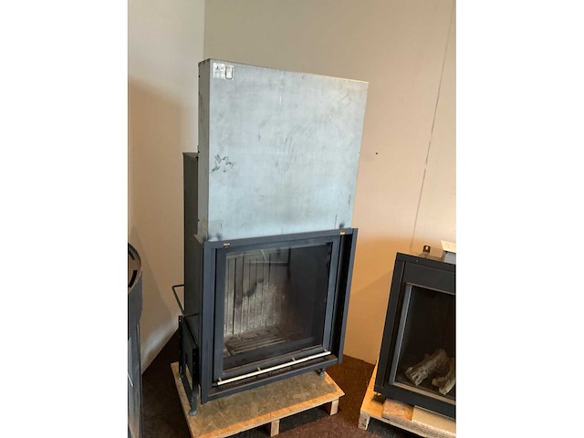 Barbas escamo inbouw houthaard met liftdeur - afbeelding 5 van  6