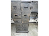 Barber furniture - hardhout met marmer - haarverzorging - afbeelding 3 van  17