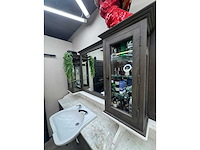 Barber furniture - hardhout met marmer - haarverzorging - afbeelding 4 van  17