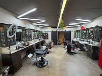 Barber furniture - hardhout met marmer - haarverzorging