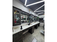 Barber furniture - hardhout met marmer - haarverzorging - afbeelding 13 van  17