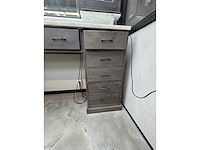 Barber furniture - hardhout met marmer - haarverzorging - afbeelding 14 van  17