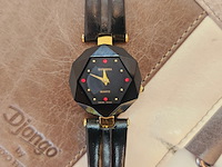 Barbera 18kt goldplated dameshorloge - afbeelding 1 van  5