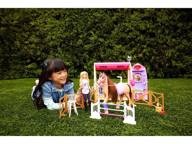 Barbie mysteries the great horse chase paard droomstal speelset - afbeelding 3 van  3