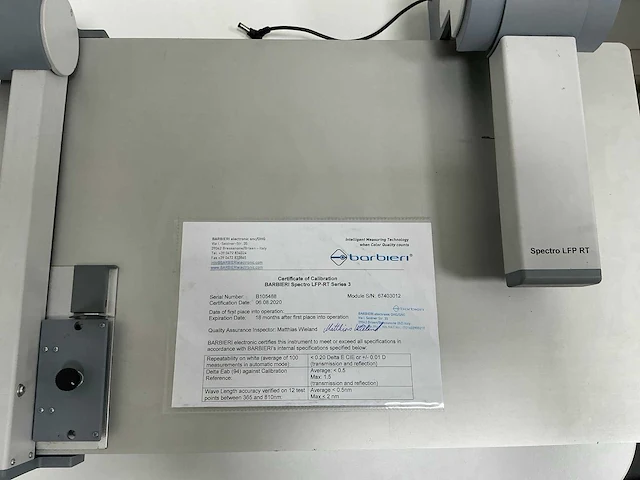 Barbieri - 2008 - spectro lfp rt - automatische spectrometer - afbeelding 3 van  12